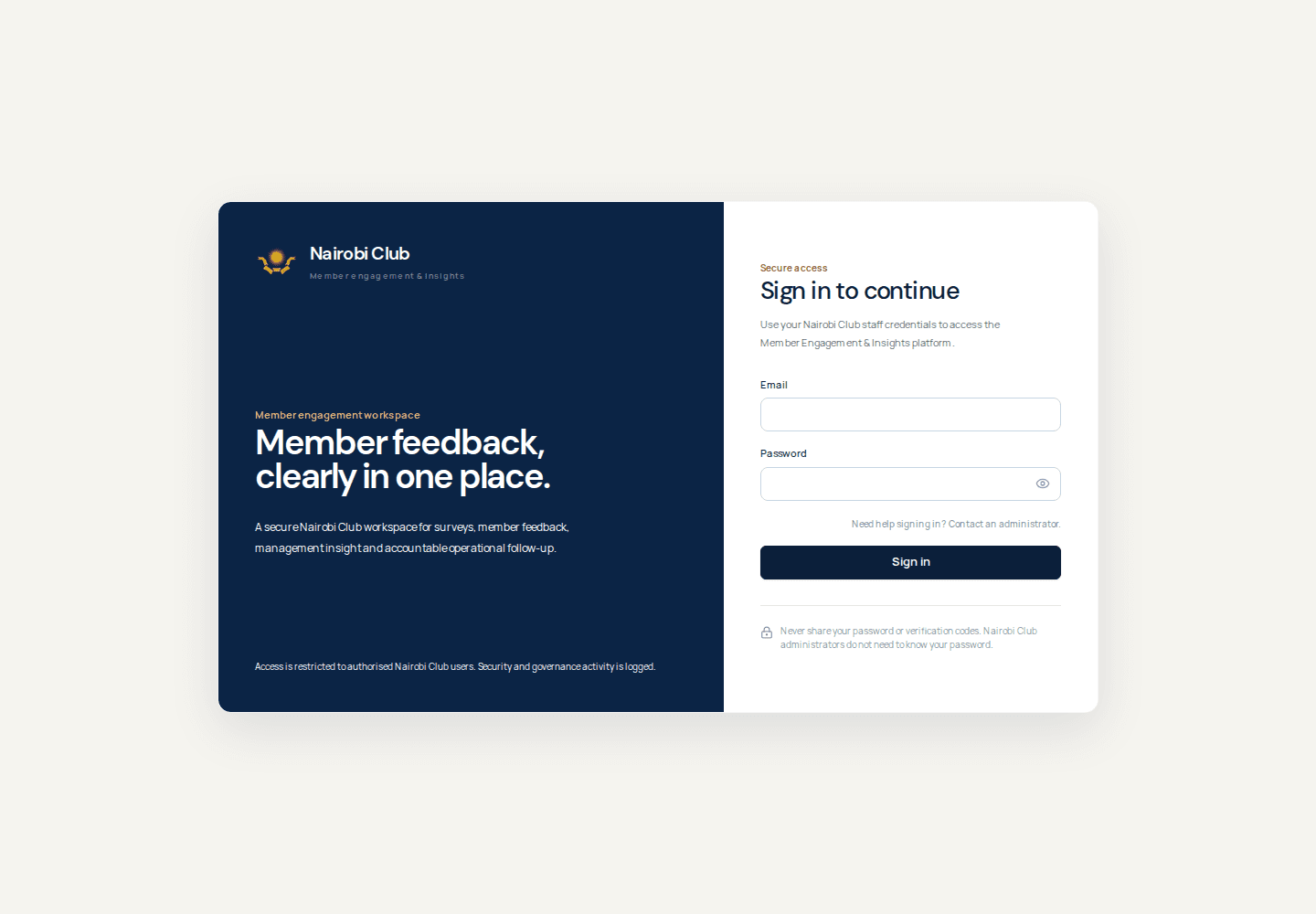 Member Engagement & Insights interface